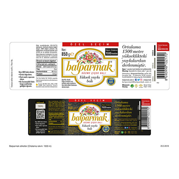 Balparmak Ozel Secim Suzme Cicek Bali 850 G 30120193 Carrefoursa