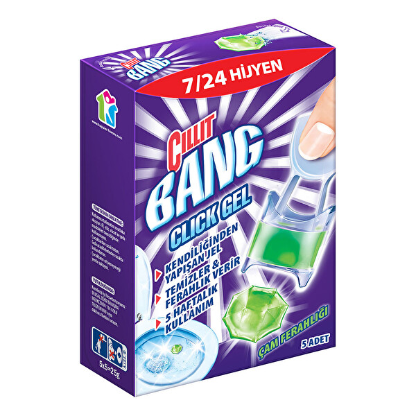 Cillit Bang Tuvalet WC Temizleyici Click Jel Çam Ferahlığı 5*5 g