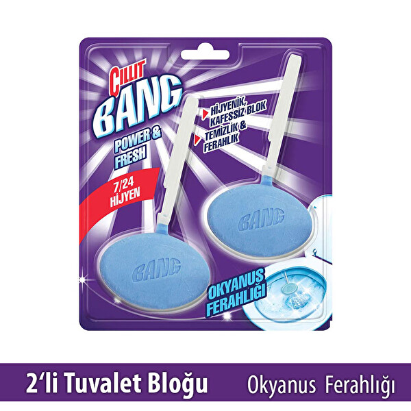 Cillit Bang Tuvalet WC Temizleyici Power & Fresh Klozet Blok Okyanus Ferahlığı Cillit Bang Tuvalet WC Temizleyici Power & Fresh Klozet Blok Okyanus Ferahlığı