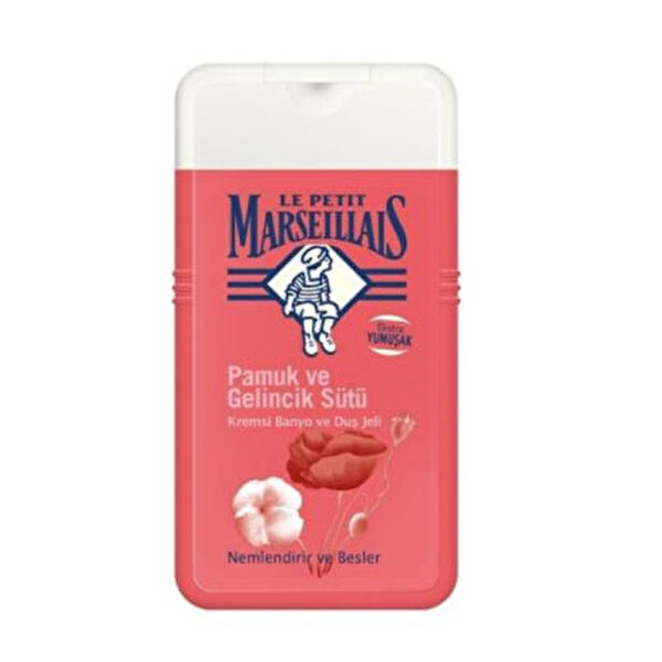 Le Petit Marseillais Gelincik Pamuk Sütü Duş Jeli 250 ml Le Petit Marseillais Gelincik Pamuk Sütü Duş Jeli 250 ml