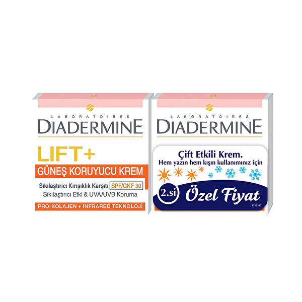 Diadermine Lift+ Sun Protect 2'li Krem