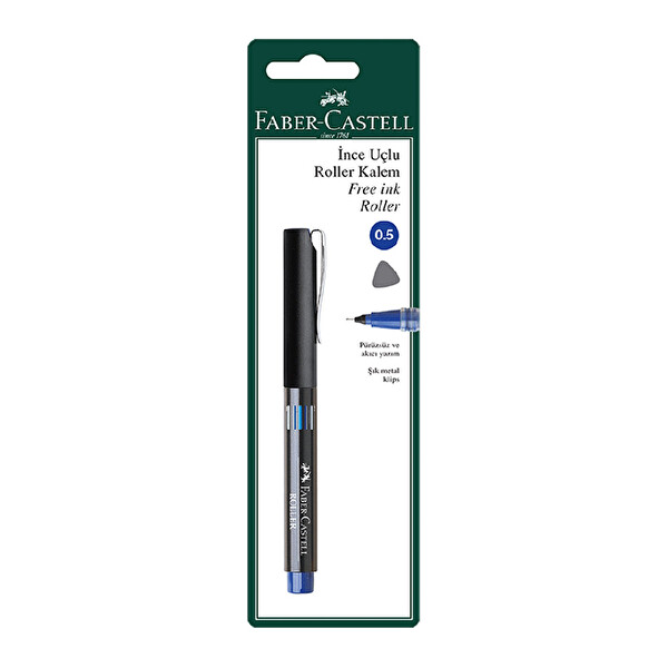 Faber Castell İğne Uçlu Roller Tekli Mavi Faber Castell İğne Uçlu Roller Tekli Mavi