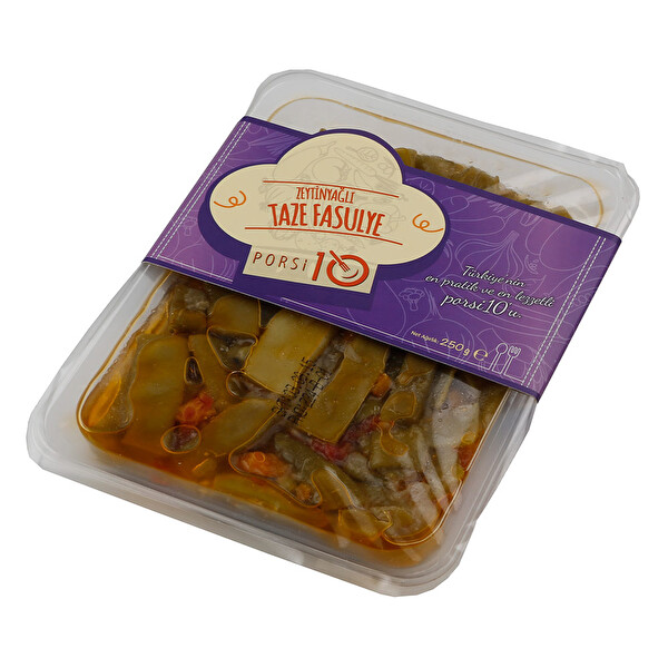 Porsi10 Zeytinyağlı Taze Fasulye 250 g Porsi10 Zeytinyağlı Taze Fasulye 250 g