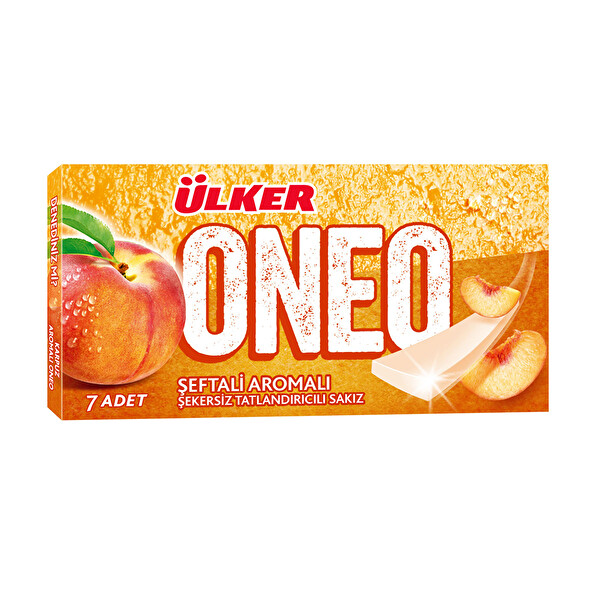 Ülker Oneo Slims Şeftali Aromalı Sakız 14 g Ülker Oneo Slims Şeftali Aromalı Sakız 14 g
