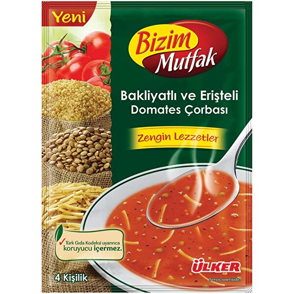 Bizim Bakliyatlı ve Erişteli Domates Çorbası 93 g Bizim Bakliyatlı ve Erişteli Domates Çorbası 93 g