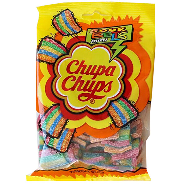 Chupa Chups Sour Belts Mini 90 g