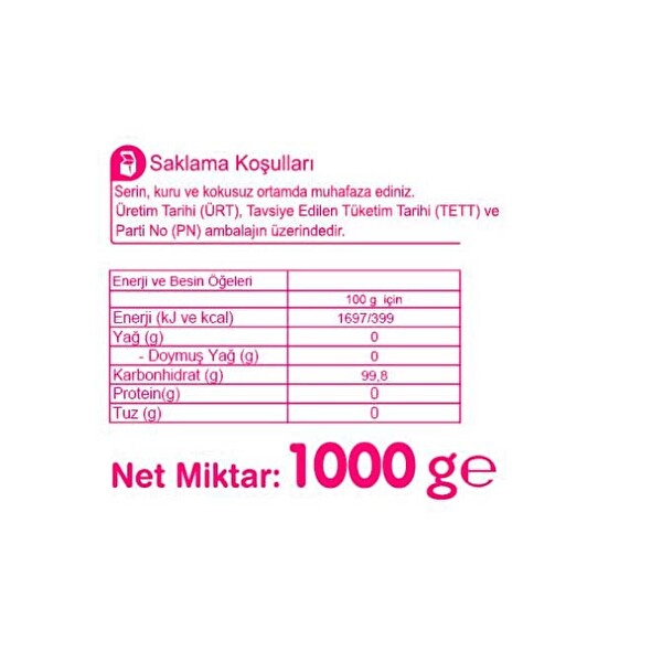 Carrefour Toz Şeker 1000 g Carrefour Toz Şeker 1000 g