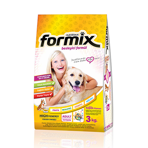 Formix 3 kg Yüksek Enerji Köpek Maması Formix 3 kg Yüksek Enerji Köpek Maması