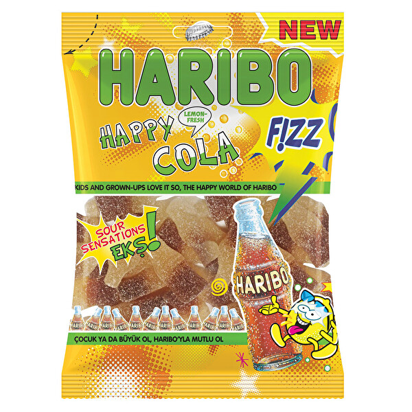 Haribo Sour Happy Cola 80 g Haribo Sour Happy Cola 80 g