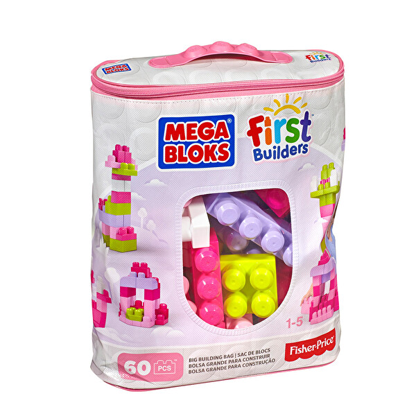 Mega Bloks First Builders 60lı Blok (Pembe)