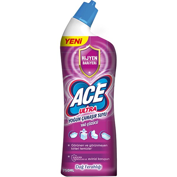 Ace Ultra Kıvamlı Çamaşır Suyu Dağ Ferahlığı 750 ml