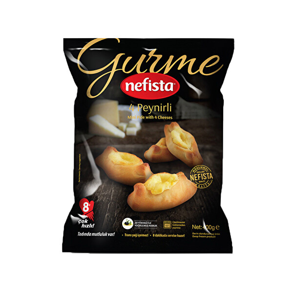 Nefista Gurme 4 Peynirli Mini Pide 500 g Nefista Gurme 4 Peynirli Mini Pide 500 g