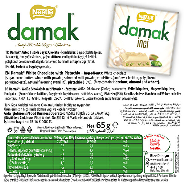 Nestlé 1927 Ekstra Sütlü Tablet Çikolata 2x65 g 30130716 CarrefourSA