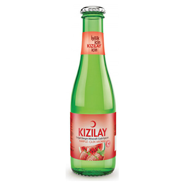 Kızılay Maden Suyu Karpuz-Çilek Cam 200 ml