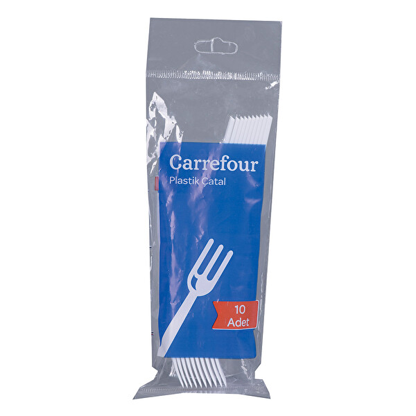 Carrefour Plastik Çatal 10'lu Carrefour Plastik Çatal 10'lu
