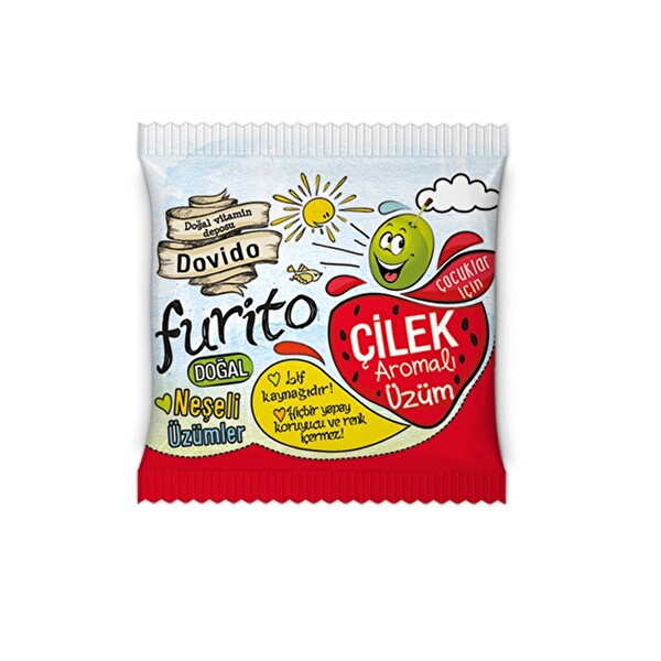 Dovido Furito Çilek Aromalı Üzüm 25 g Dovido Furito Çilek Aromalı Üzüm 25 g
