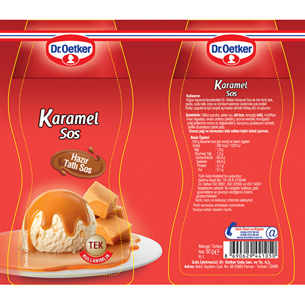 Dr Oetker Hazir Sos Karamel 50 G 30136931 Carrefoursa