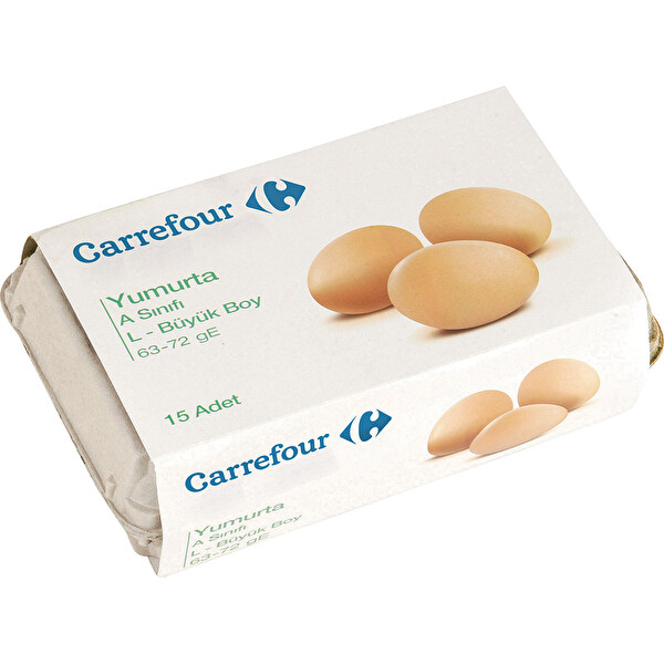 Carrefour 15'li L Boy Yumurta Carrefour 15'li L Boy Yumurta
