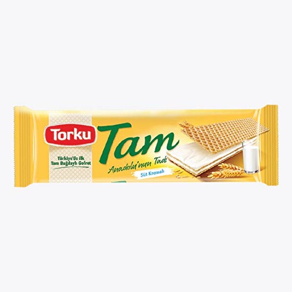 Torku Tam Gofret Sütlü Kremalı 160gr Torku Tam Gofret Sütlü Kremalı 160gr