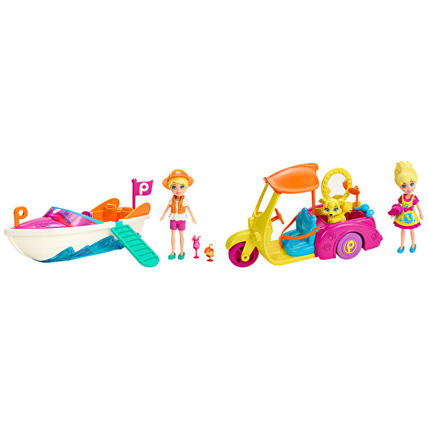 Polly Pocket Polly ve Araçlar (Araba/Tekne)