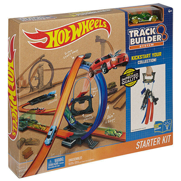 Hotwheels Track Builder Hızlı Yarış Oyun Seti