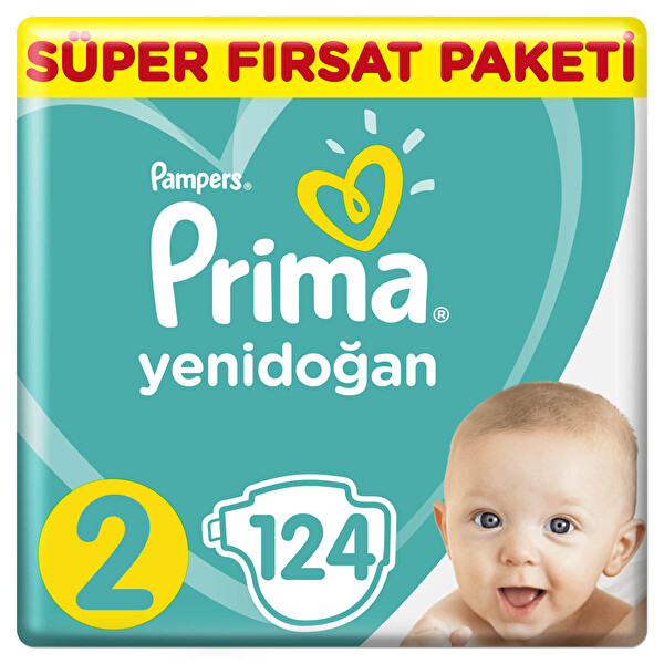 prima bebek bezi yeni bebek 2 beden mini super firsat paketi 124 adet 30140516 carrefoursa