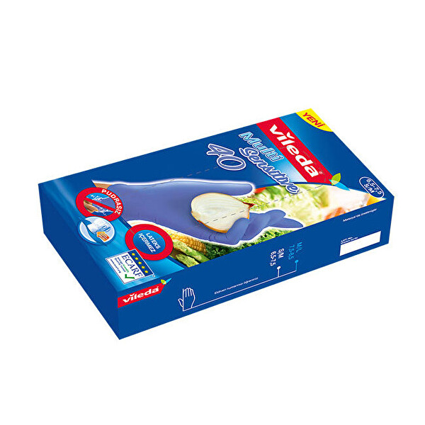 Vileda Nitril Eldiven Küçük 40'lı Vileda Nitril Eldiven Küçük 40'lı