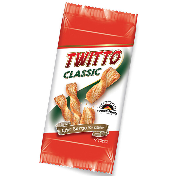 Twitto Klasik Burgu Kraker 60 g Twitto Klasik Burgu Kraker 60 g