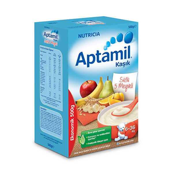 Aptamil Sütlü 5 Meyveli 500 g Aptamil Sütlü 5 Meyveli 500 g