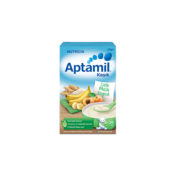 Aptamil Sutlu Muzlu Kayisili Tahil Bazli Kasik Mamasi 225 G 6 36 Ay 30141782 Carrefoursa