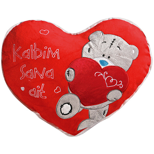 Ayıcık Desenli Kalp Yastık