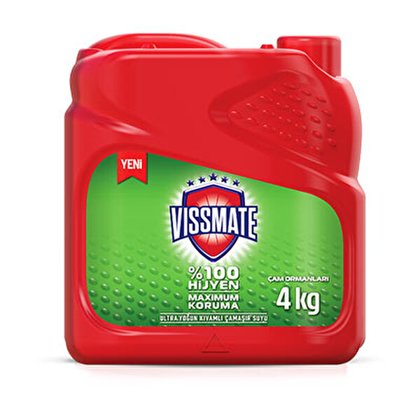 Vissmate Ultra Çamaşır Suyu Çam Ormanları 4 kg Vissmate Ultra Çamaşır Suyu Çam Ormanları 4 kg