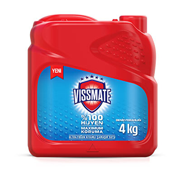 Vissmate Ultra Çamaşır Suyu Deniz Ferahlığı 4 kg Vissmate Ultra Çamaşır Suyu Deniz Ferahlığı 4 kg