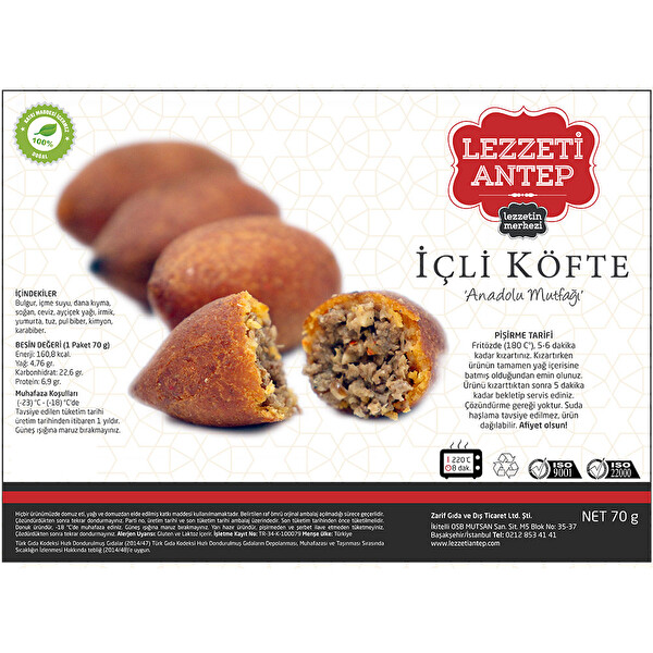 Lezzeti Antep  İçli Köfte 350 g