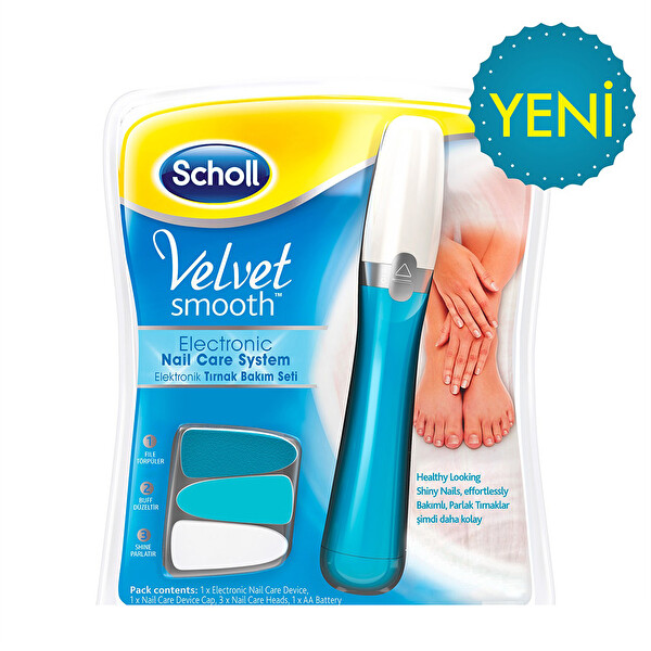 Scholl Tırnak Bakım Velvet Smooth Elektronik Tırnak Törpüsü  Set