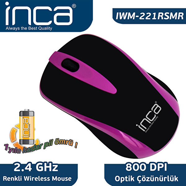 Inca Iwm 221rsmr Mor Kablosuz Mouse 30143678 Carrefoursa