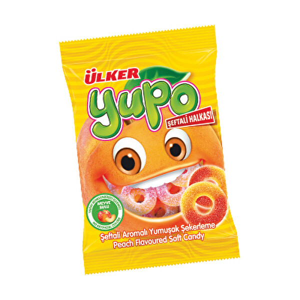 Yupo Şeftali Halkası Yumuşak Şekerleme Yupo Şeftali Halkası Yumuşak Şekerleme