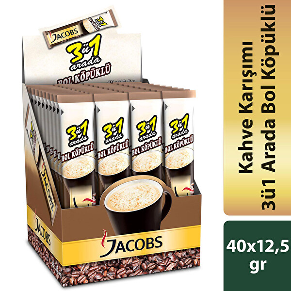Jacobs 3'ü 1 Arada Bol Köpük 17,5 Gr Jacobs 3'ü 1 Arada Bol Köpük 17,5 Gr