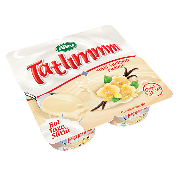 Sütaş Tatlımmm Sütlü Vanilyalı Puding 4x110 g Sütaş Tatlımmm Sütlü Vanilyalı Puding 4x110 g