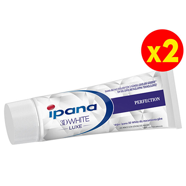 Ipana 3 Boyutlu Beyazlık Luxe Diş Macunu Perfection Mükemmel Beyazlık 75 ml Ipana 3 Boyutlu Beyazlık Luxe Diş Macunu Perfection Mükemmel Beyazlık 75 ml