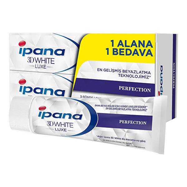 Ipana 3 Boyutlu Beyazlık Luxe Diş Macunu Perfection Mükemmel Beyazlık 75 ml Ipana 3 Boyutlu Beyazlık Luxe Diş Macunu Perfection Mükemmel Beyazlık 75 ml