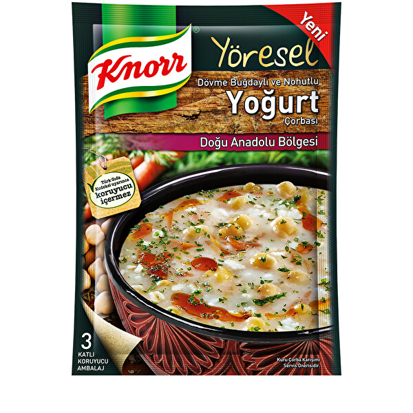 Knorr Dövme Buğdaylı ve Nohutlu Yoğurt Çorbası