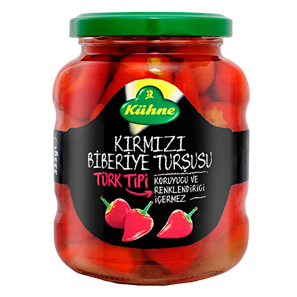 Kühne Kırmızı Biberiye Turşusu 370 ml Kühne Kırmızı Biberiye Turşusu 370 ml