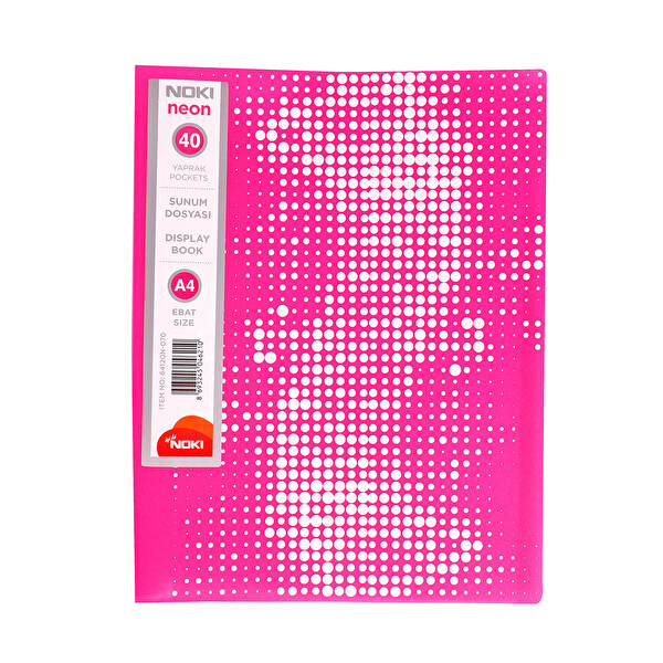 Noki A4 Neon Pembe Sunum Dosyası 40 Yaprak