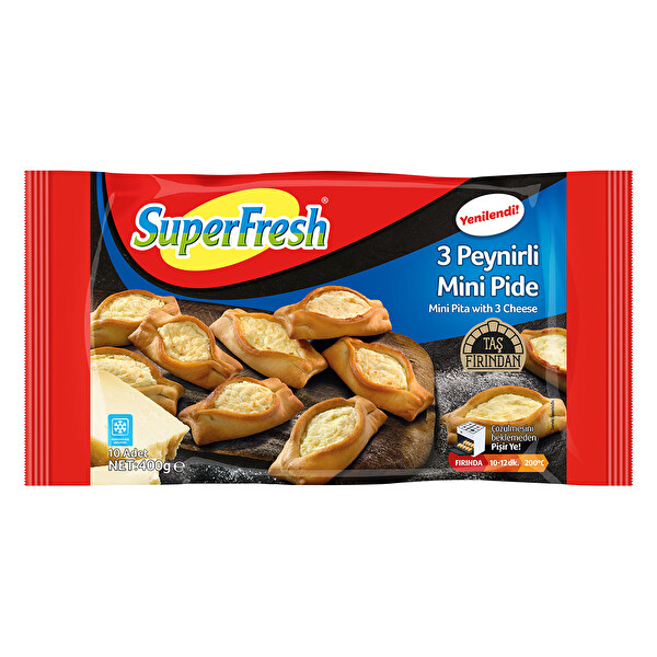 Superfresh Mini Pide Peynirli 400 g Superfresh Mini Pide Peynirli 400 g