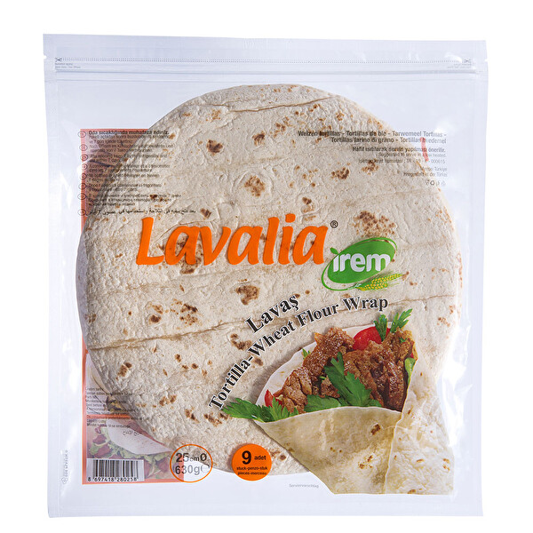 Lavalia Lavaş 630 g 25 cm 9'lu Lavalia Lavaş 630 g 25 cm 9'lu