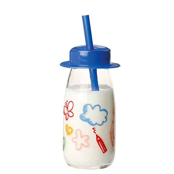 Pipetli Desenli Şişe 250 cc Pipetli Desenli Şişe 250 cc