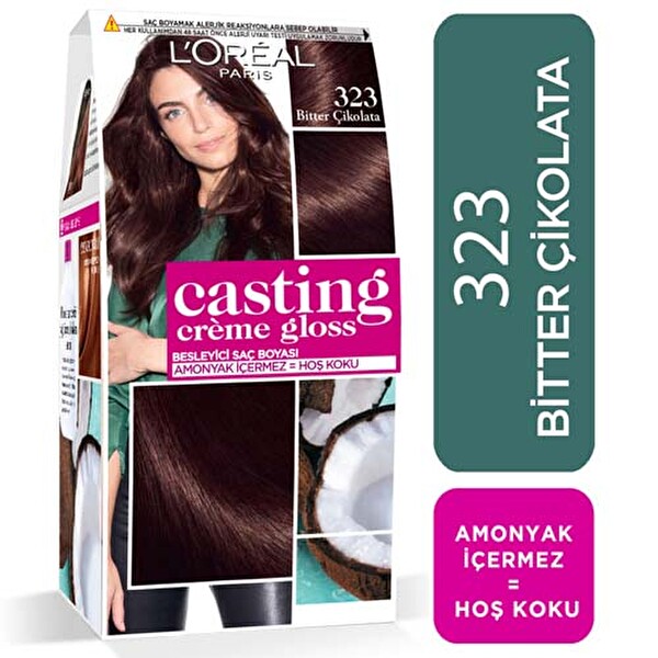L Oreal Paris Casting Creme Gloss Amonyaksiz Besleyici Sac Boyasi 323 Bitter Cikolata 30148033 Carrefoursa