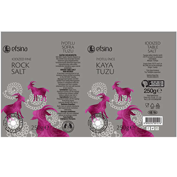 Efsina Iyotlu Ince Kaya Tuzu 250 G 30148331 Carrefoursa