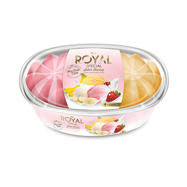 Royal Special Muz Sade Çilek Şeker İlavesiz 900 ml